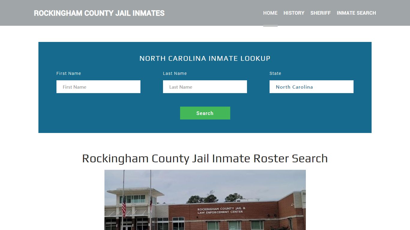 Rockingham County Jail Inmate Roster Lookup, Reidsville, NC